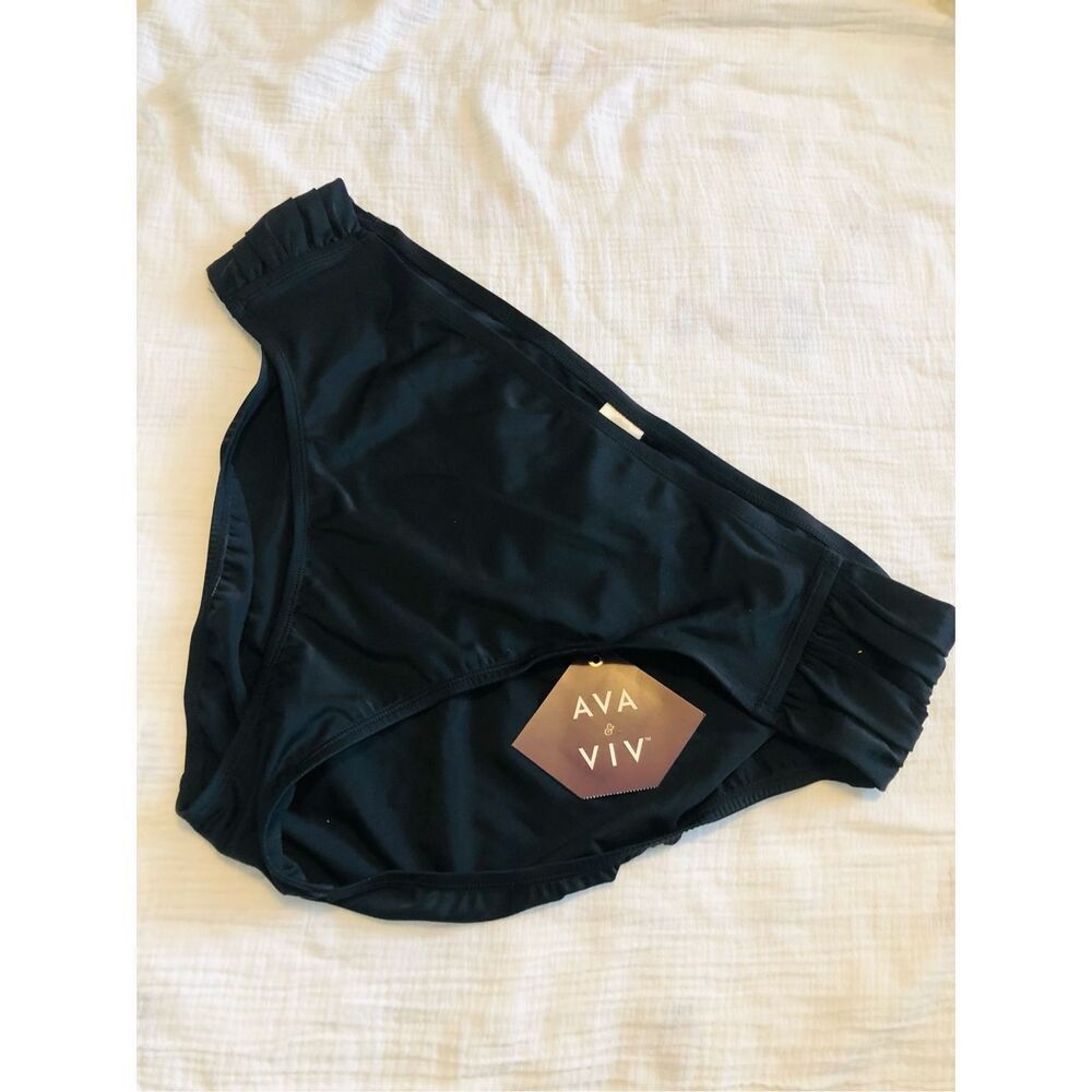 Ava & Viv swimming bottom women’s black size 24W/26w